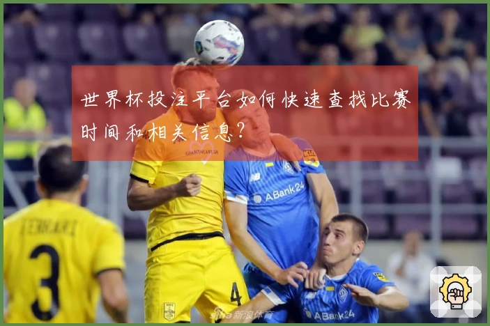 世界杯投注平台如何快速查找比赛时间和相关信息？
